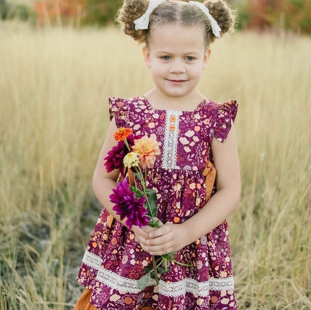 Sweet Leaf Lane Pinafore Dress